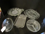 Glass Lot - Misc. Glass Dishes, 1 Beaded Rim