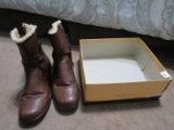 Ingaro Size 11 Fleece Lined Boots w/ Zip Sides