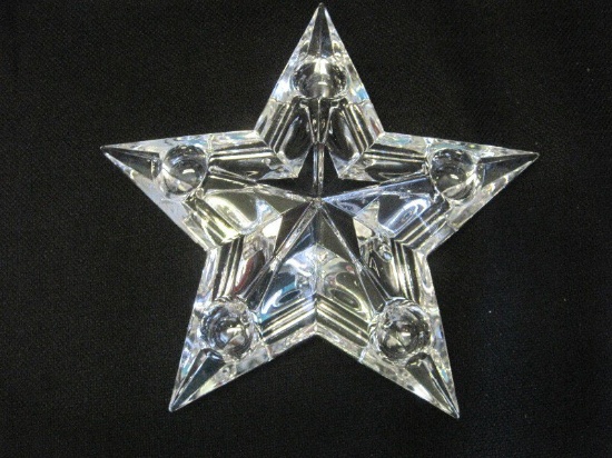 Mikasa Stellar Crystal Star 5 Light Candle Holder