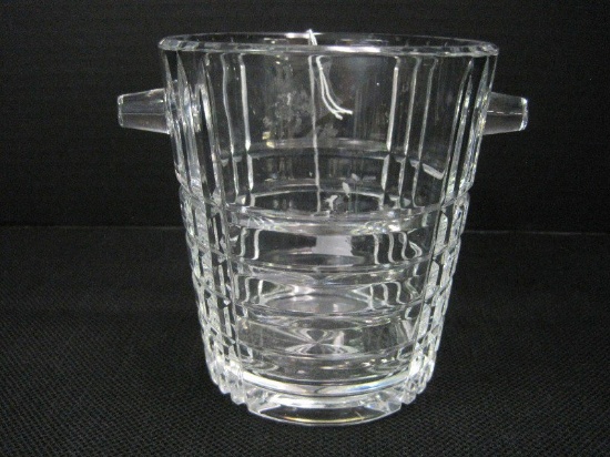 Christofle Crystal Ice Bucket Scottish Pattern