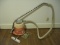 Retro Vintage General Electric Pink Canister Vacuum w/ Swivel Top, Hose & Attachment