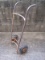 Vintage Metal Barrel Hand Truck w/ Pneumatic Wheels