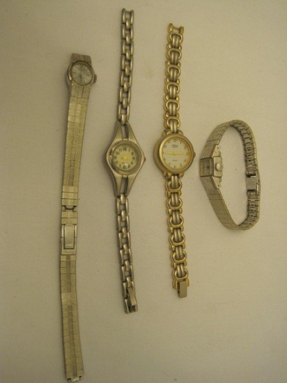 Lot - Ladies Wrist Watches, 2 Seiko Rainbow, Acqua Indiglo, Seiko & Other