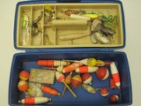 Lot - Plano Future Pro 1012 Tackle Box w/ Misc. Fishing Lures, Floats, Hooks, Etc.