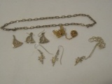 Lot - Filigree Sailboat Pendant 1 1/8