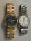 2 Men's Pulsar Quartz Wrist Watches w/ Date Display