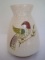 Barbara Willis California Pottery Mid-Century Vase w/ Perched Bird Motif & Craquelure Finish