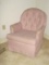 Best Chair Co. Mauve Tufted Back Swivel Rocker Occasional Chair