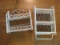 Lot - Rattan/Wicker Wall Shelves Painted White