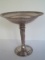 National Sterling Weighted Base Compote w/ Embellished Reticulated Rim