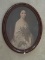 Vintage Southern Belle Portrait Print by Artist Eric Correns in Oval Frame