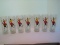 7 Vintage Mid-Century Federal Glass Frosted Iced Tea/Tom Collins/Cooler Tumblers