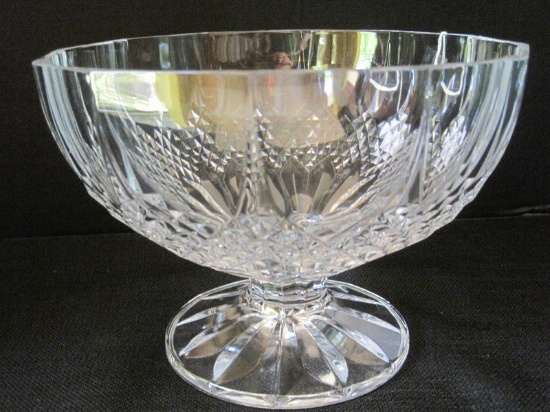 Cristal d'Arques Long Champ Pattern Diamond Design Multisided Top Footed Bowl