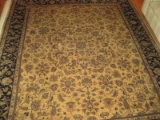 Capel 100% Wool Pile Traditional Persian Design Area Rug Black/Brown Rug
