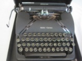 Vintage Smith-Corona Sterling Manual Portable Typewriter w/ Carry Case