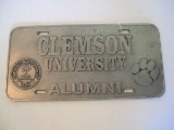 Pewter Clemson University Alumni License Plate by Pewtarex