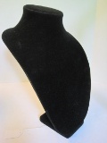 Black Velvet Bust Necklace Jewelry Stand