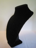 Black Velvet Bust Necklace Jewelry Stand