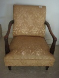 Mid-Century Arm Chair w/ Wood  Trim