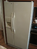 Almond Whirlpool SidexSide Refrigerator w/ Ice Maker, Door Ice/Water Dispenser