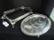 Lot - Silverplate Platter Grooved Design/Ridged Rim Oval 16