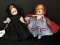 Pair - Madame Alexander Doll in Black Dress & Little Red Riding