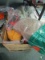 Lot - Crafts Lot - Foam, Beads, Tinsel, Spanish Moss, Floral Stem Wire, Brushes, Etc.
