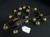 Leather belt w/ Brass Bells Sleigh