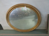 Oval Mirror w/ Wood/Gilted Frame/Matt