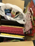 Lot - Misc. Gifts Bags, Office Supplies, Pens/Pencils, Rulers, Etc. Personal Cylent Organizers, Etc.