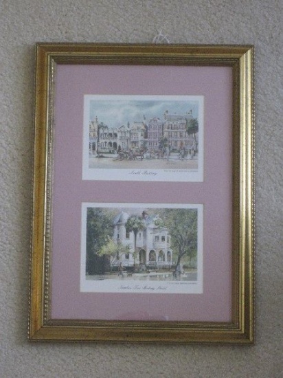 2 Emerson Charleston Scenes "South Battery" & "Number Two Meeting Street"  Prints