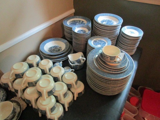 Currier & Ives Ceramic Underglaze Print by Royal Dinnerware