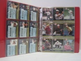 100 PGA Tour Pro Set Golf Collector Trading Cards in Red Binder