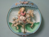 Bradford Exchange 1994 Carousel Daydreams Collector Series Molded Plate