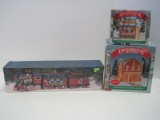 Noma Dickensville Christmas Collectible Lighted Porcelain No.3 Fire House