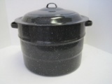 Graniteware Canning Pot w/ Rack & Lid