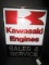 Kawasaki Engines Sales & Service Metal Sign/Wall Décor