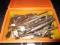 Misc. Tool Lot - Saw Pieces, Screws, Clamps in Stihl Box