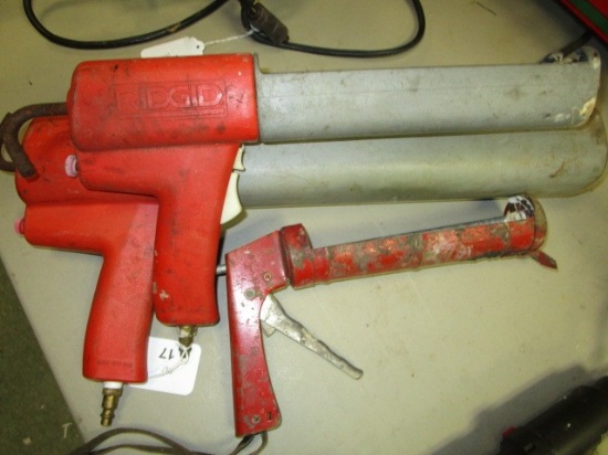 Lot - Ridged Max 100PSI Corker Guns, 1 Red Metal