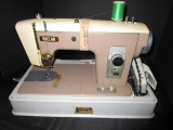 Riccar Vintage Sewing Machine w/ Spool, Etc. in Case