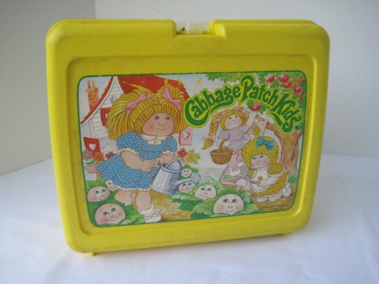 Thermos Cabbage Patch Kids Plastic Lunch Box w/ Thermos © 1983
