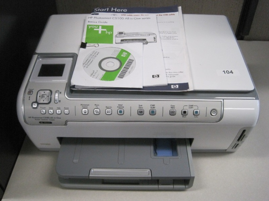 HP Photosmart C5180 All-In-One Printer, Scanner, Copier | Estate & Personal  Property Personal Property | Online Auctions | Proxibid