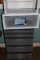 Lot - White Sterilite Organizer Drawer & 5 Black Drawer Organizer