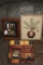 Lot - African Statue Print in Wood Frame, Plaster Fern in Pot Wall Décor Art