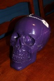 Ceramic Purple Skull Décor
