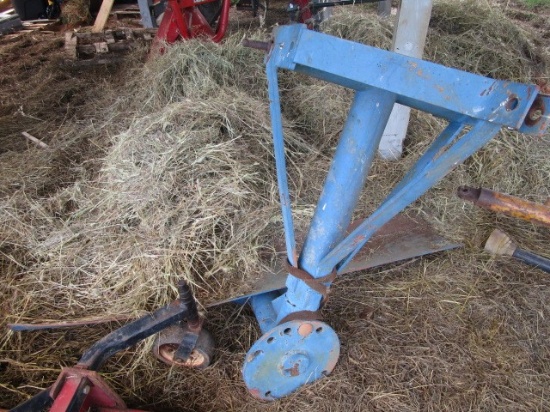 Blue Metal Hitch Mounted Plow