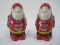 Pair - Novelty Advertising Porcelain Budweiser Bud Man Salt/Pepper Figural Shakers