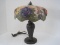Exquisite Replaca Victorian Pairpoint Floral Reverse Hand Painted Satin Glass Shade