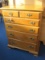 Ethan Allen Furniture Maple Early American Style Nutmeg Finish 2 Over 4 Chest of Drawers