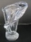 Vannes Crystal French Calla Lily Form Vase